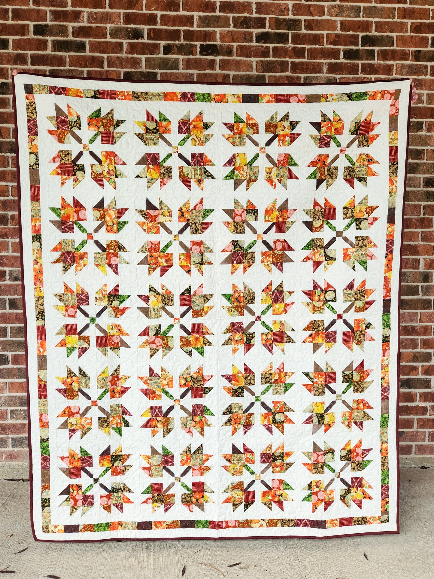 Leaf Pile | CKQ-2405 Runner & Throw Quilt Pattern