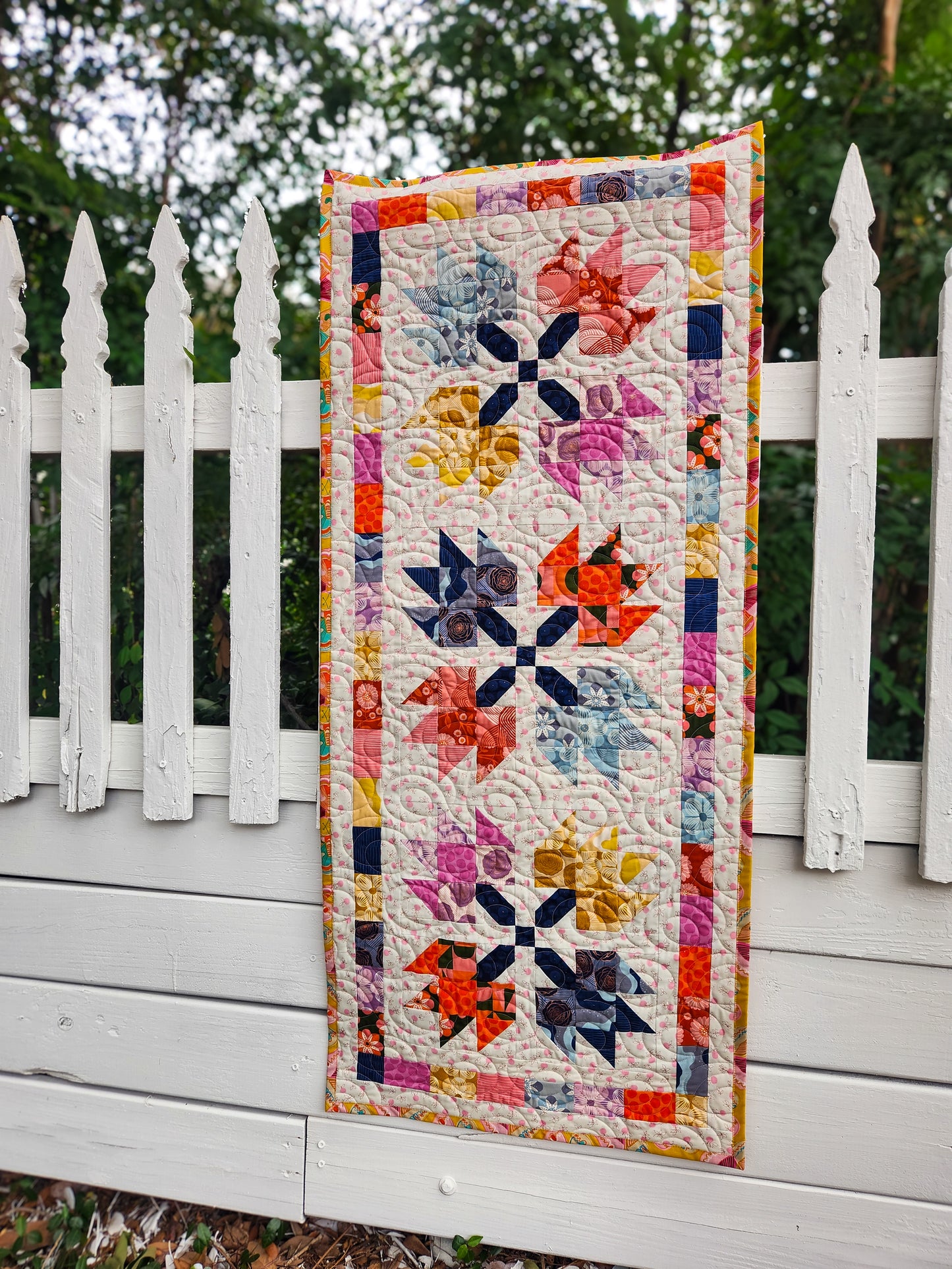 Leaf Pile | CKQ-2405 Runner & Throw Quilt Pattern