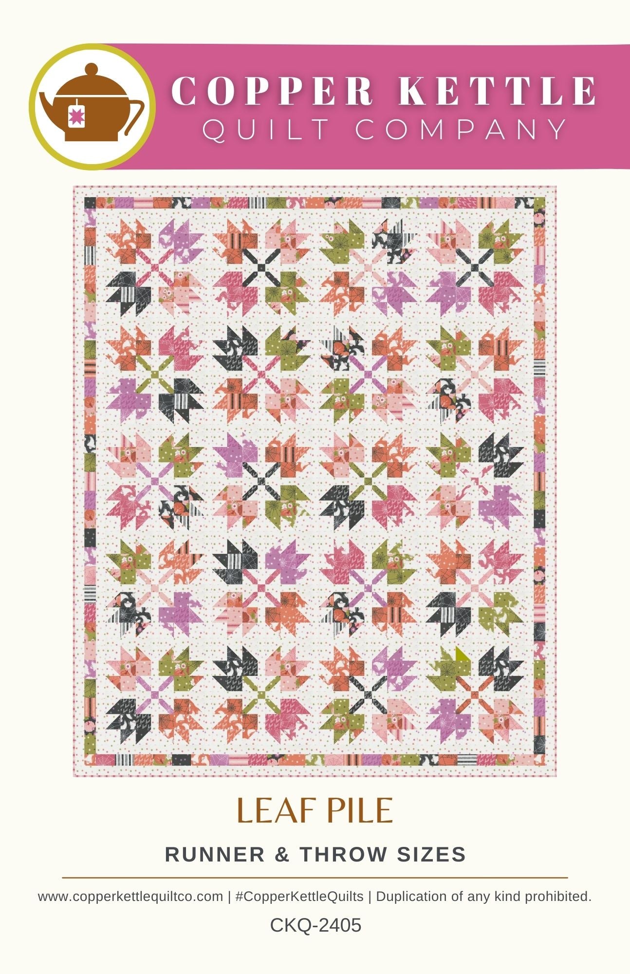 Leaf Pile | CKQ-2405 Runner & Throw Quilt Pattern