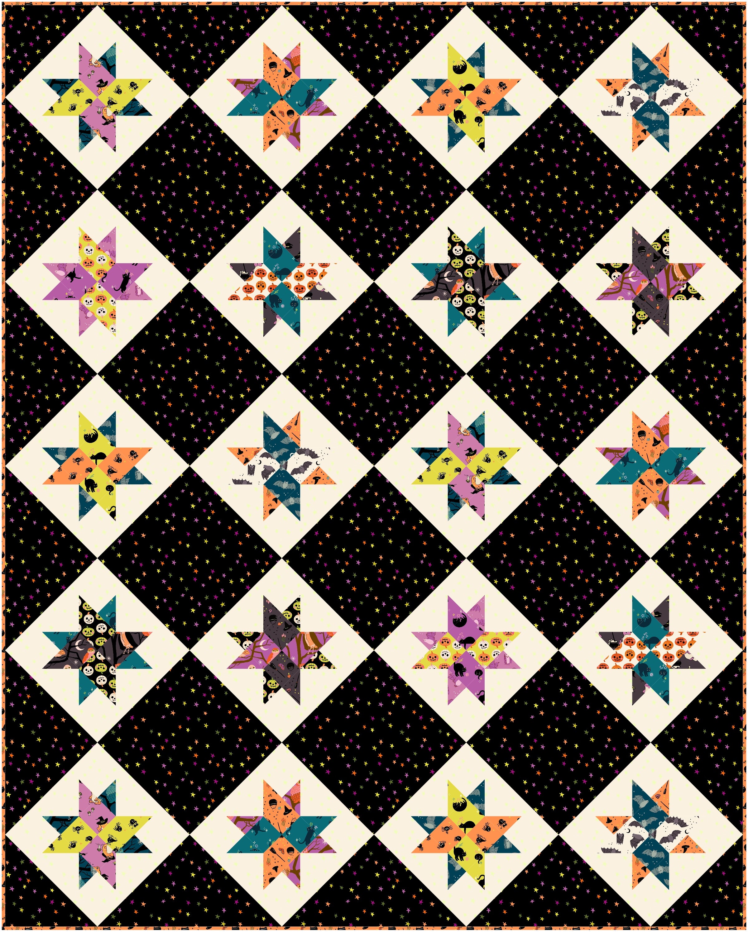 Boo Crew BOM | CKQ-1031 Row-of-the-Month Halloween Quilt Book