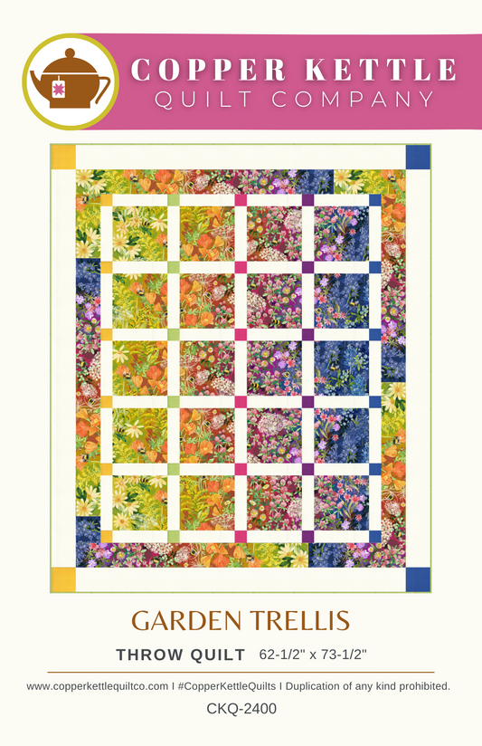 Garden Trellis | CKQ-2400 Throw Quilt Pattern