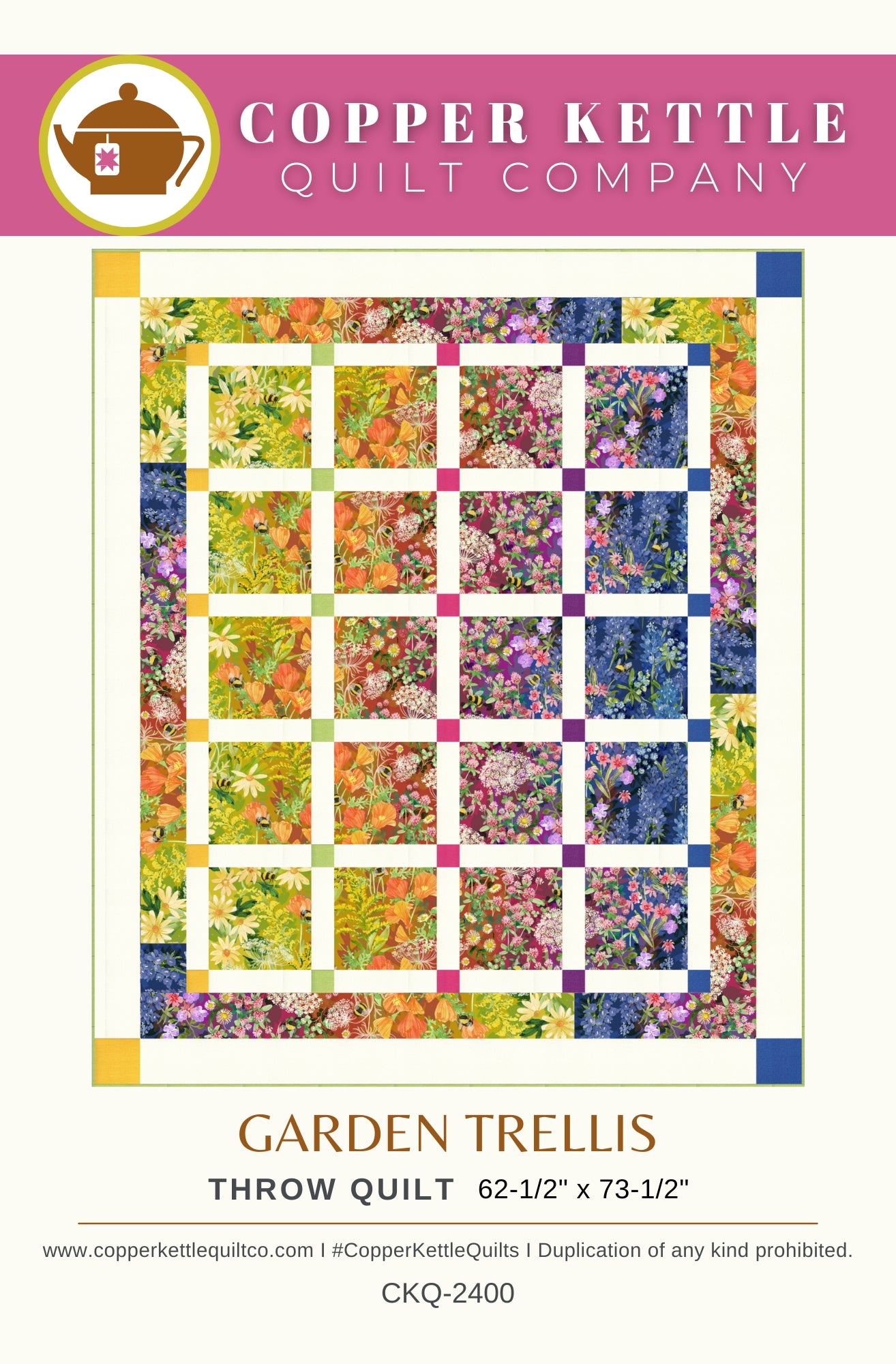 Garden Trellis | CKQ-2400 Throw Quilt Pattern