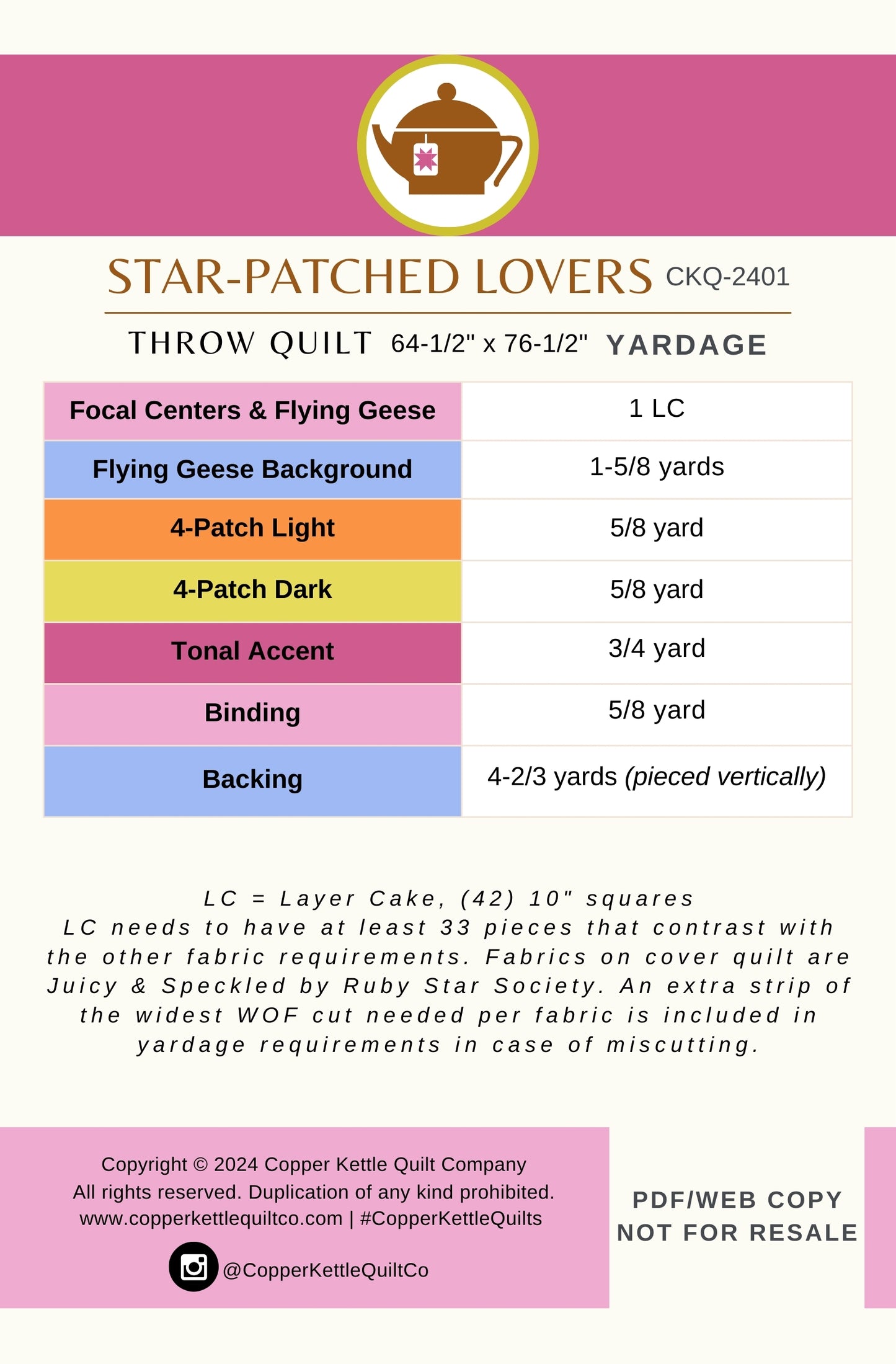 Star-Patched Lovers | CKQ-2401 Quilt Pattern