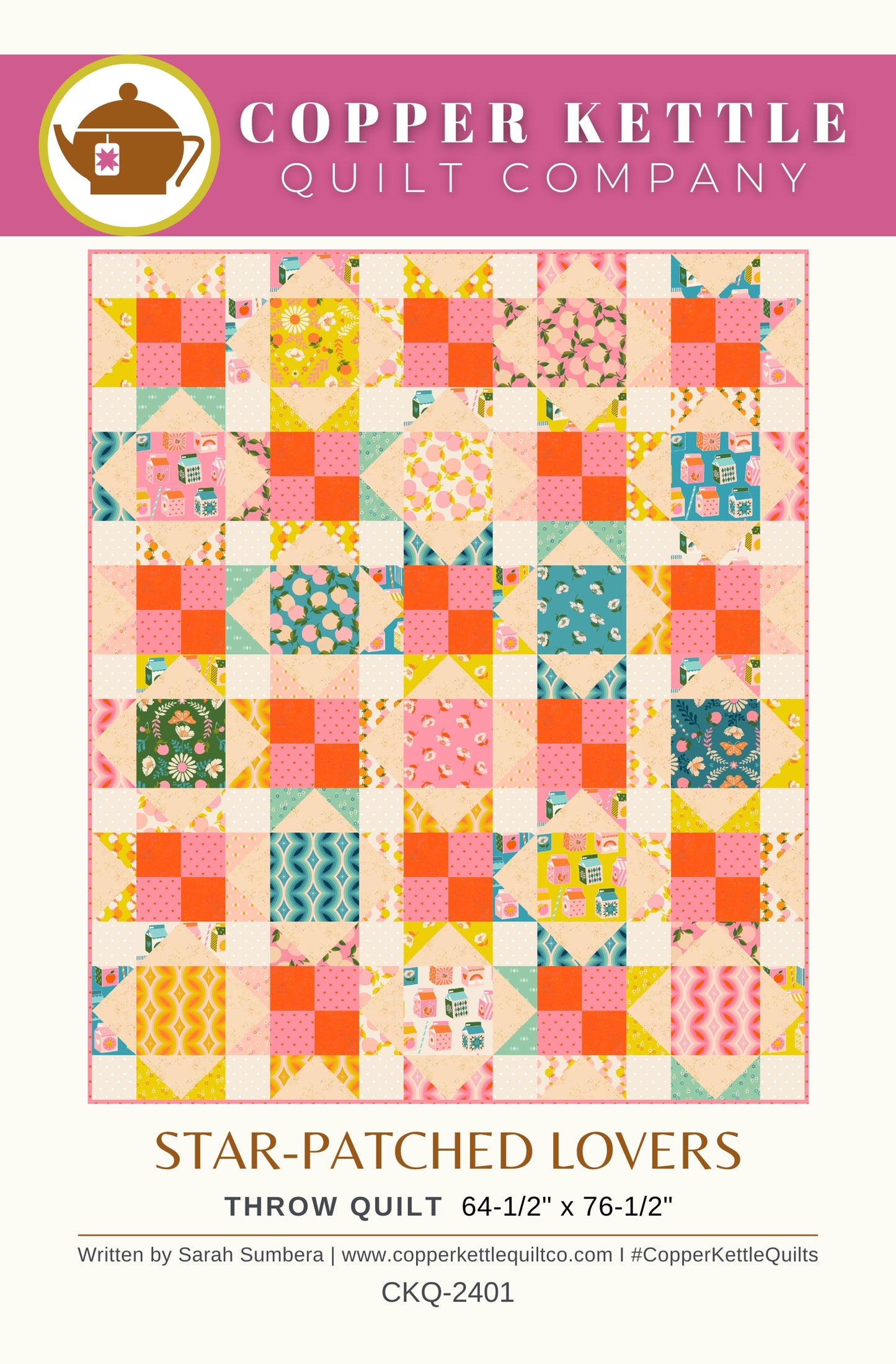 Star-Patched Lovers | CKQ-2401 Quilt Pattern