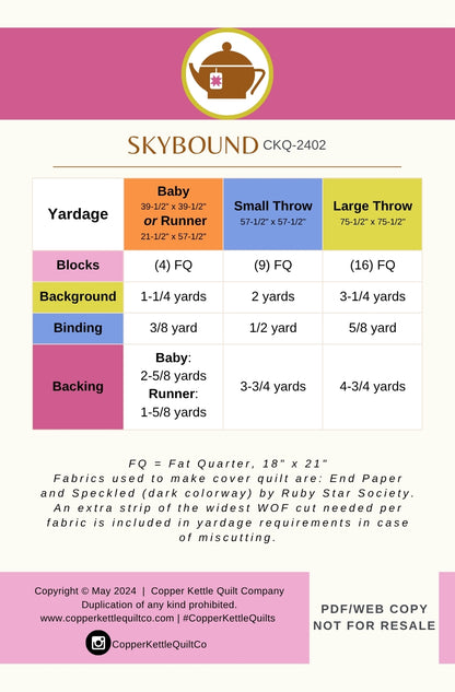 Skybound | CKQ-2402 Quilt Pattern