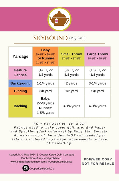 Skybound | CKQ-2402 Quilt Pattern