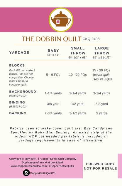 The Dobbin Quilt | CKQ-2408 Quilt Pattern
