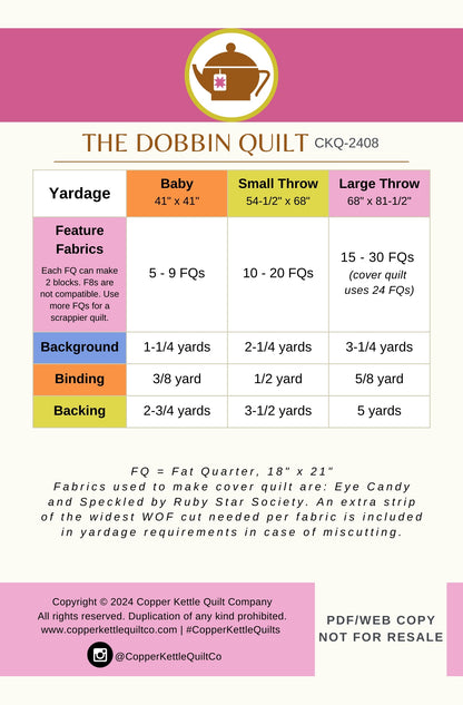 The Dobbin Quilt | CKQ-2408 Quilt Pattern