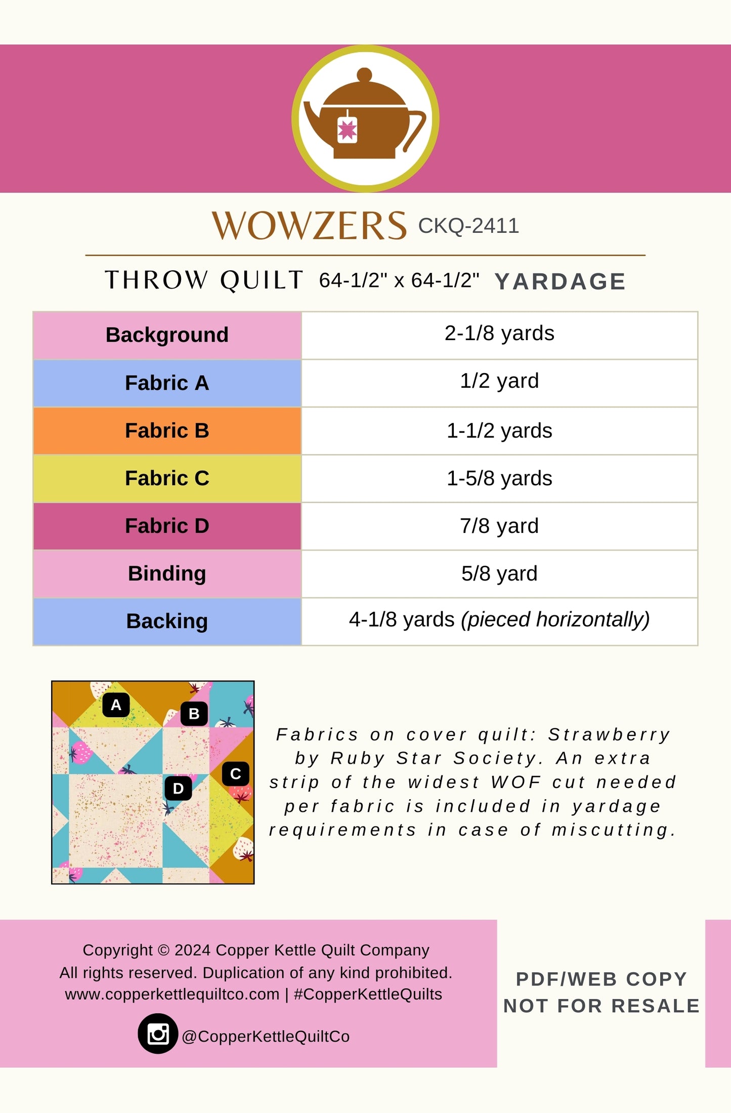 Wowzers | CKQ-2411 Quilt Pattern