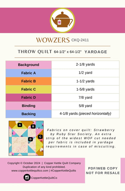 Wowzers | CKQ-2411 Quilt Pattern