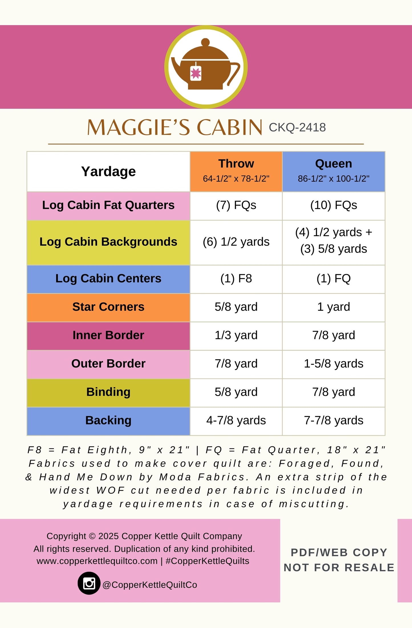 Maggie's Cabin | CKQ-2418 Quilt Pattern