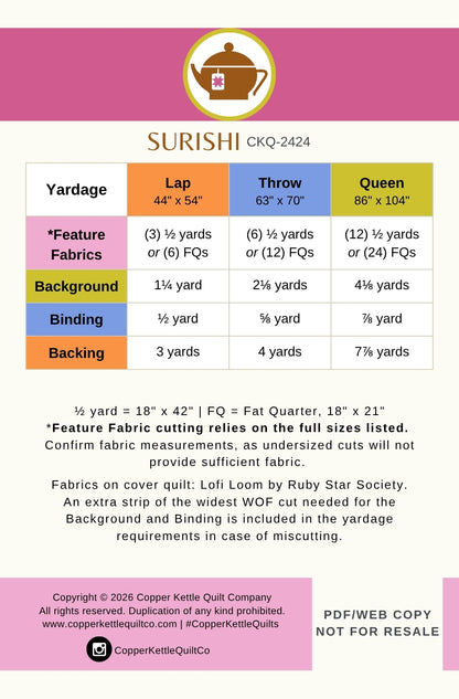Surishi | CKQ-2424 Quilt Pattern