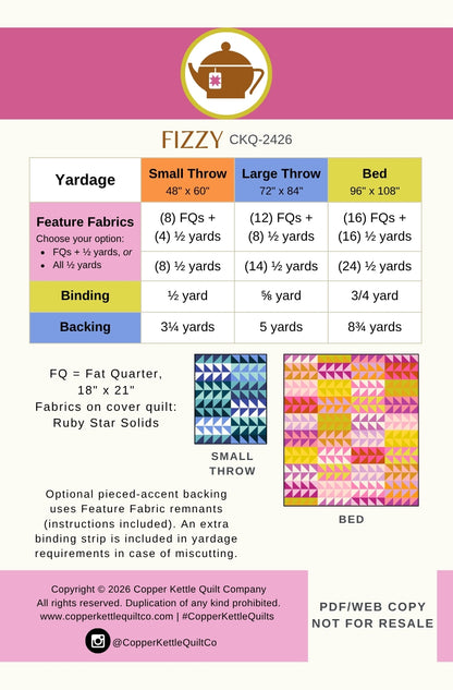 Fizzy | CKQ-2426 Quilt Pattern