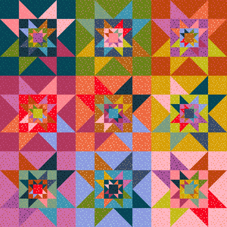 Star Stacked | CKQ-2415 Quilt Pattern