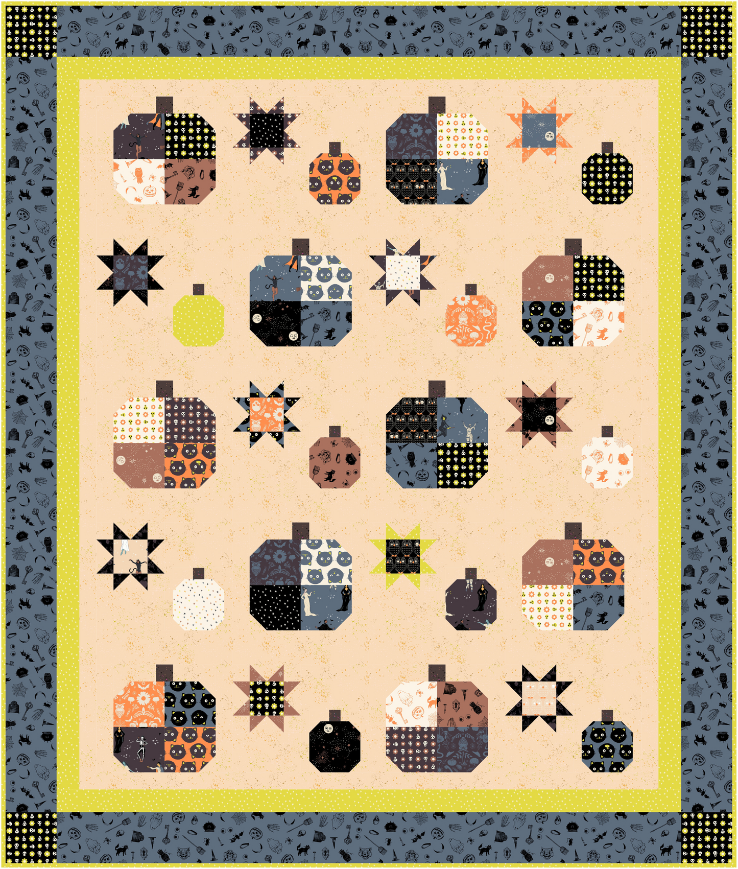 Pumpkin Patched | CKQ-2406 Runner & Throw Quilt Pattern